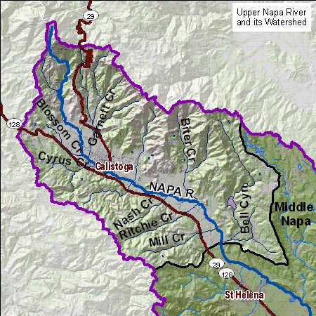 Upper Napa Map