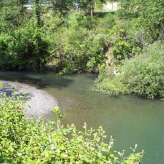 The headwaters of the east fork of the Russian River occurs on  McFadden Farm where the Potter Valley Project discharges into a natural river channel.