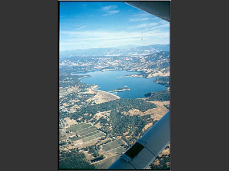 Coyote Dam created Lake Mendocino.