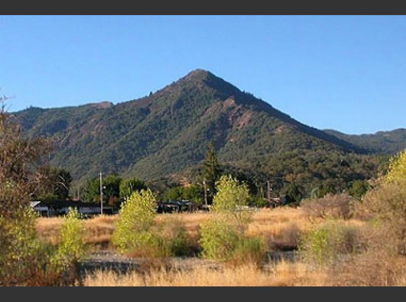 The triangular Duncan Peak lies on the western edge of Hopland.