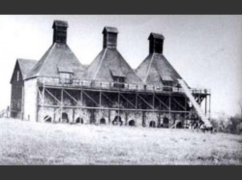 Hop kiln in Dry Creek Valley in 1870