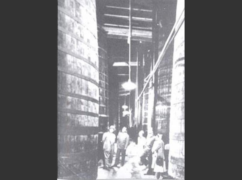 Wine barrels at Italian Swiss Colony