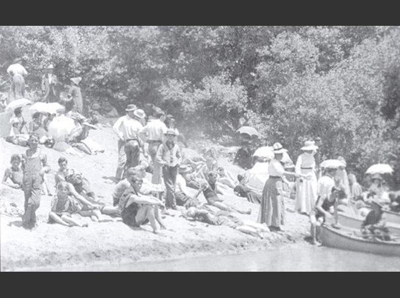 Fun at Guernewood beach in 1911