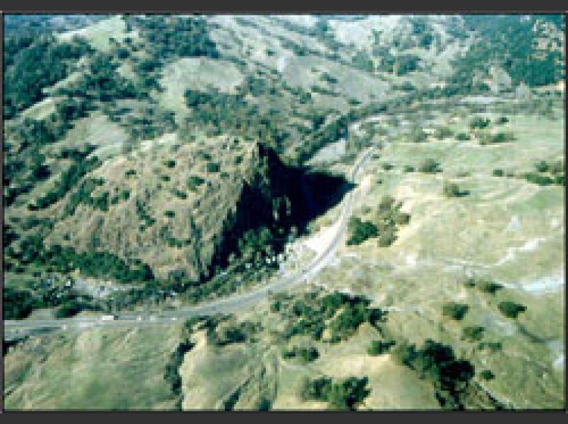 Squaw Rock from the air