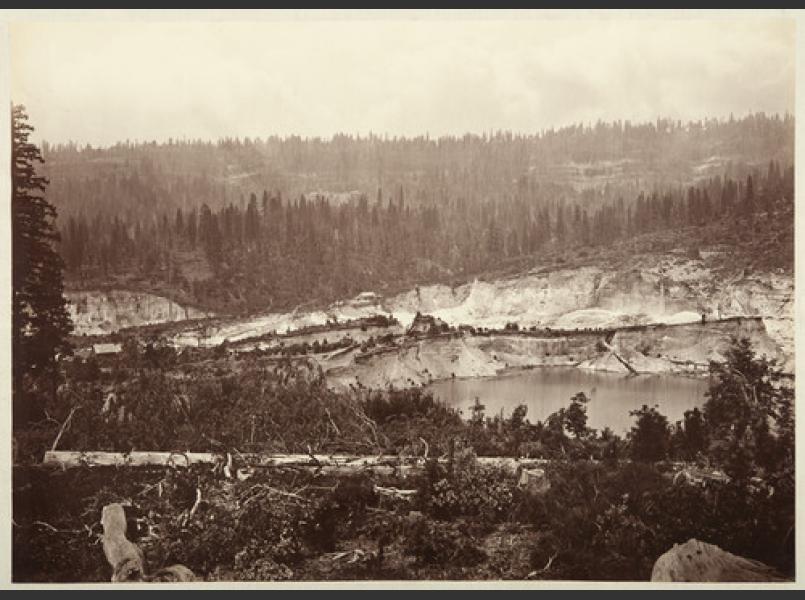 The aftermath of hydraulic mining at the Malakoff Diggings in 1869-1872