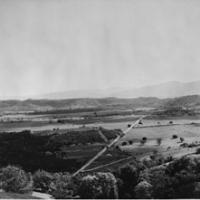 Coyote Valley prior to construction of the federal dam which created Lake Mendocino to supply water to Sonoma County and provide flood control for Ukiah