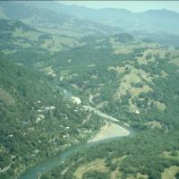 The steep canyon of the Lower Russian River