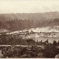 The aftermath of hydraulic mining at the Malakoff Diggings in 1869-1872