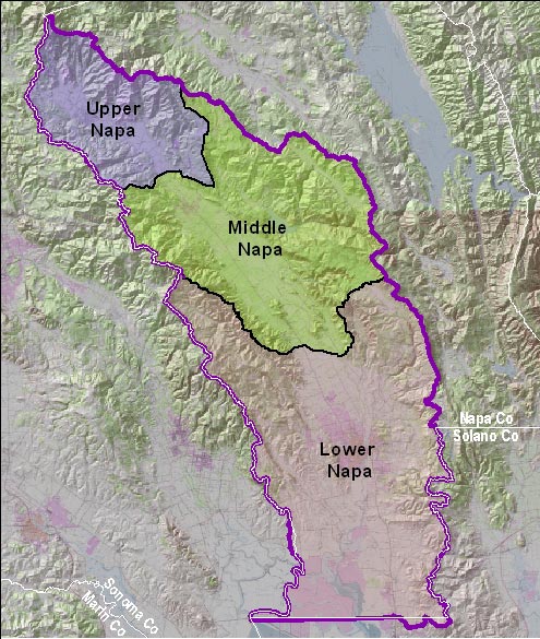 Napa Watershed Map