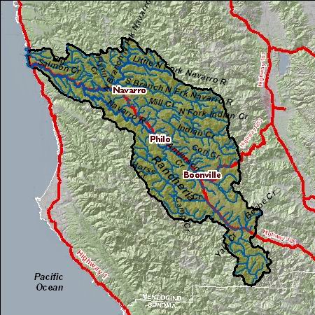 Navarro River Map